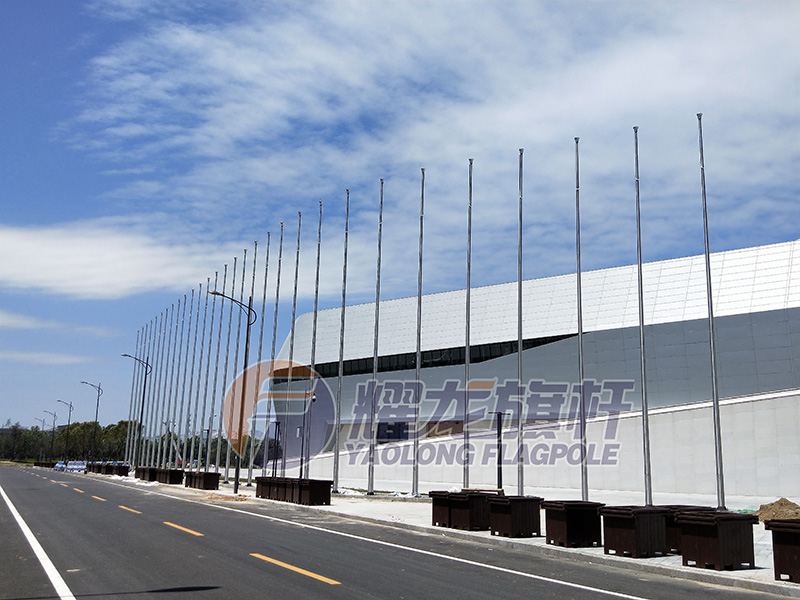 青岛世界博览城旗杆