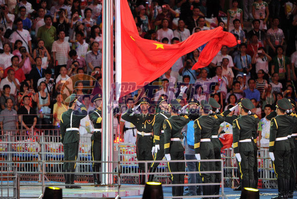 深圳世界大学生运动会开幕升旗仪式旗杆