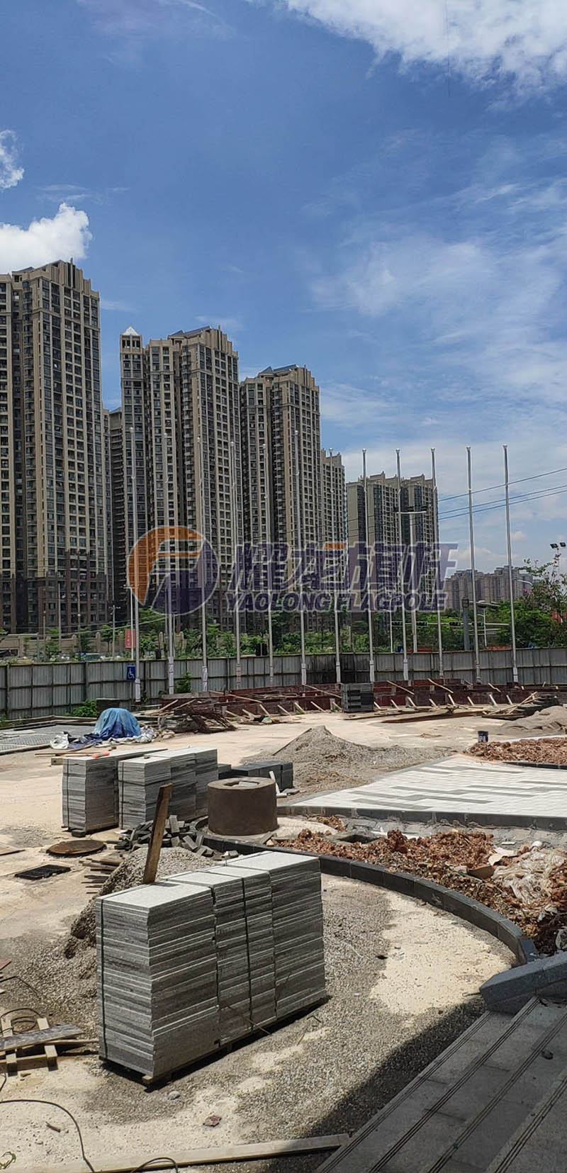 广西沃笙酒店管理有限公司使用耀龙锥形旗杆